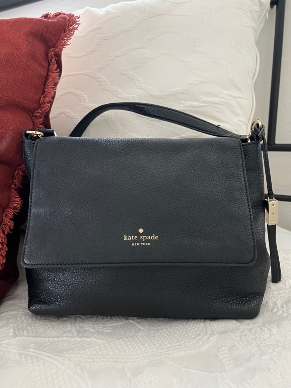 Kate Spade Black pebble leather purse
